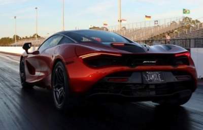 Суперкар McLaren 720S продемонстрировал мощнейший разгон